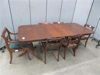 7 PIECE DUNCAN PHYFE STYLE DINING SUITE