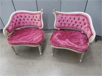 PR BOUDOIR FRENCH PROVINCIAL STYLE CHAIRS