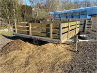 02 Triton 8x10 Alum. Tilt Bed Trailer w/ title