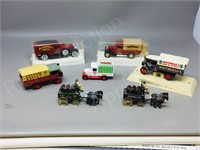7- models, vintage beer trucks, beer wagons