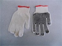 12 Pair White Cotton Gloves