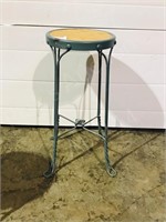 ice cream parlor stool - twisted metal base