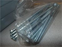 Approx 10 Inch Threaded Carriage Bolts