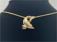 14k Wyland Dolphin pendant (pendant only)