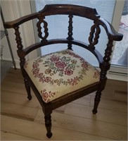 unusual antique corner chair