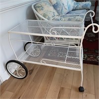 Vintage Wrought Iron bar cart