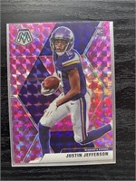 2020 Panini Prizm Justin Jefferson Pink Mosaic RC