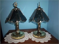 two small touch lamps