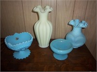 Fenton Glass vase and more