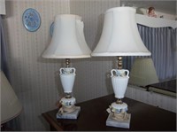 two lamps ,
