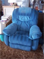 blue recliner
