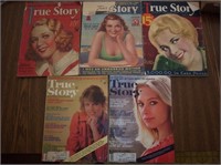old True Story magazines