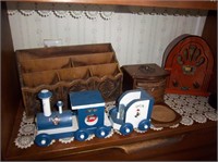 working radio, wooden train & more