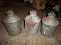 three SOO LINE water jugs