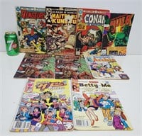 Lot de 9 bandes dessinées diverses