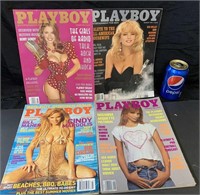 Lot de 4 playboy- 1990-2002