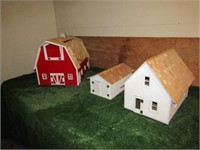 Farm Yard Set, House,Barn,Shed,Haybales, Animals