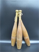 Antique Juggling Batons / Bâtons de jonglerie