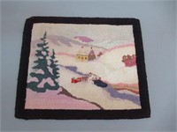 Small Hooked Mat / Petite tapisserie crocheté