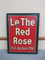 Red Rose Sign / Affiche publicitaire Red Rose