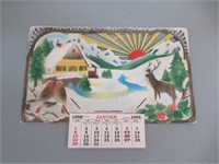 German Calendar / Calendrier allemand 1956