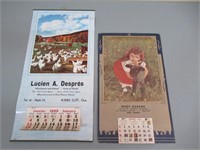 Calendars / Calendriers 1955 & 1959