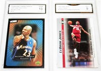 Graded Lebron James Rookie, Michael Jordan