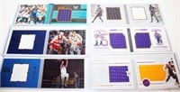 (6) Jersey Patch Basketball Cards