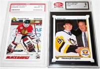 (2) Graded Jagr, Hasek Hockey Cards