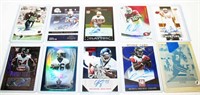 (10) Autographed Football Cards
