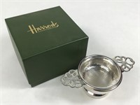 Silver Plate Harrods Knightsbridge Tea Strainer