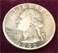 1942 Washington Silver Quarter