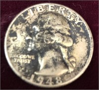 1948 Washington Silver Quarter