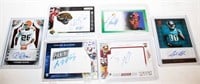 (6) Autographed/Jersey Football Cards