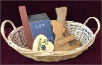 Basket of Wooden Decor