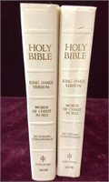 Pair of King Jamers Version Bibles