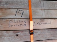 5 ~ 2X4X8,  20 ~ 2X4X10 Red Wood