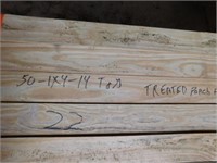 50 ~ 1X4X14 T&G Treated Porch Floor