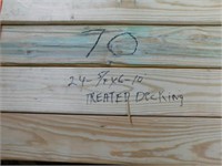 24 ~ 5/4X6X10 Treated Decking