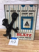 BLATZ BEER SIGN - MISSING PIECES