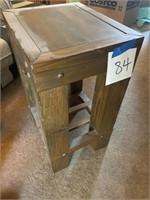 PAIR OF END TABLES 13.5 X 16  25" TALL