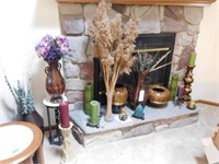 Vases, Clock, Decorative Items