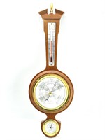 Wood Taylor Barometer and Thermometer