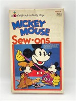 Vintage Mickey Mouse Colorforms Sew Ons in