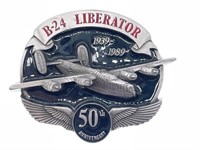 B-24 Liberator 50th Anniversary Belt Buckle
