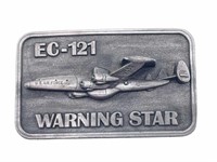 EC-121 Warning Star Belt Buckle 3.5”