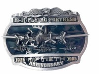 B-17 Flying Fortress 50th Anniversary Belt Buckle