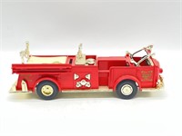 Ertl Coca-Cola Fire Truck Coin Bank 9”
