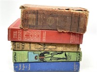 (6) Antique Books : Dickens, Churchill, Alger,