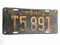 Kansas 1941 License Plate